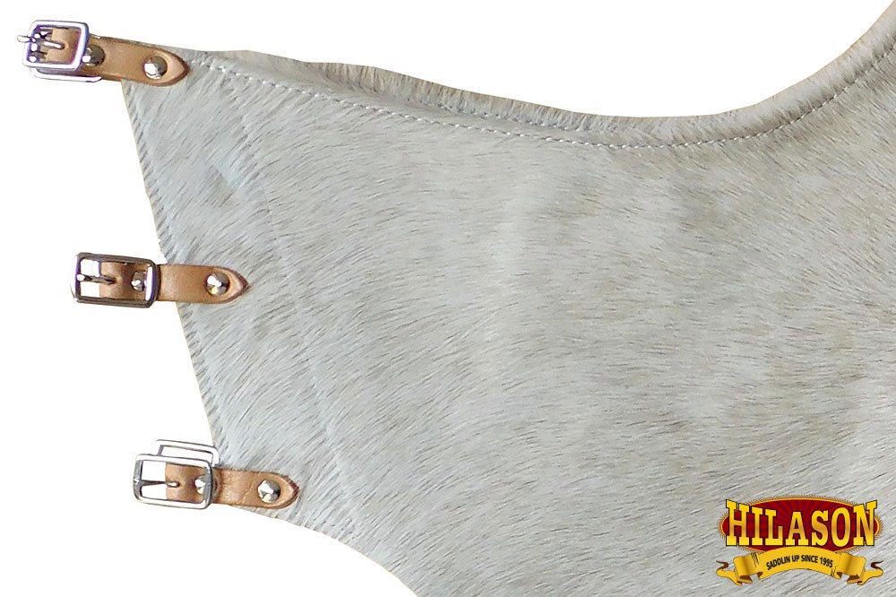 HILASON Pro Rodeo Bronc Bull-Riding Smooth Leather Chinks | Handmade Chaps