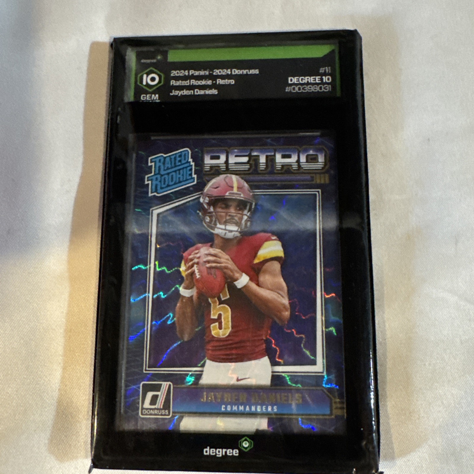 Jayden Daniels Panini Donruss Rated Rookies Retro #11 Base