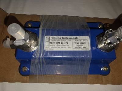 Ralston Instruments 2-Port Pressure Test Manifold Quick-Test MF2S-QM-QM-PL