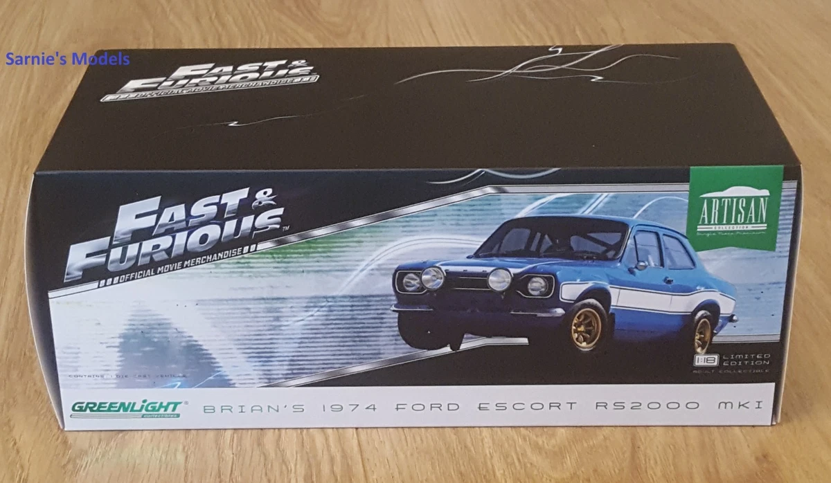GREENLIGHT 1/18 SCALE 19022 Brian's 1974 Ford Escort RS2000 MK1 Fast