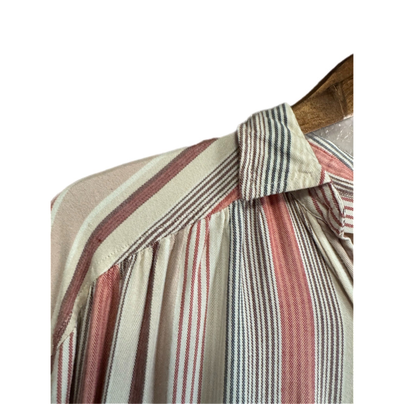 Universal Thread Striped Button Down Women XS Pin… - image 2