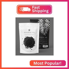 MARKY'S Hawaiian Black Lava Volcanic Sea Salt Medium Coarse - 1 lb / 452 g