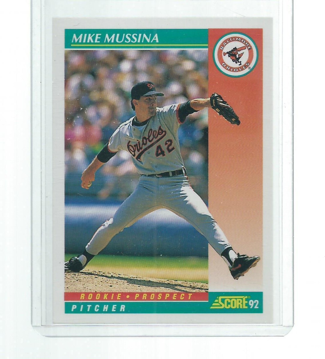 1992 SCORE BASEBALL MIKE MUSSINA ROOKIE #755 | eBay