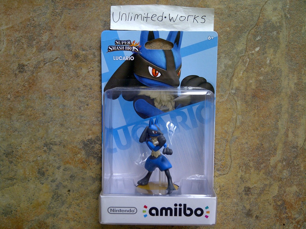 Amiibo Lucario N°21 - Super Smash Bros - Version Européenne - Neuf Sous Blister