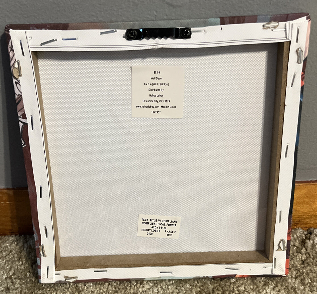 SpiderMan 8x8in Hobby Lobby Wall Canvas eBay