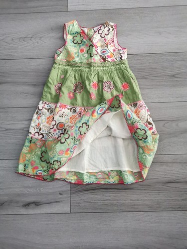 Next : Girls Green Floral Knee-length Dress, Age 3 Years - Picture 2 of 4