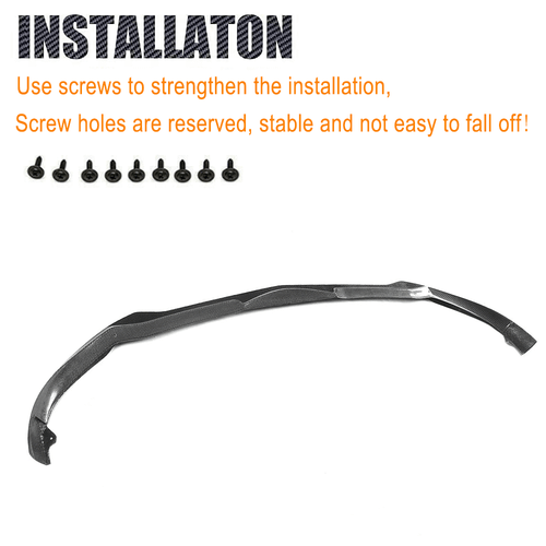 For Alfa Romeo Giulia Sport Sedan 2016-18 REAl Carbon Front Bumper Lip Spoiler - Bild 10 von 11