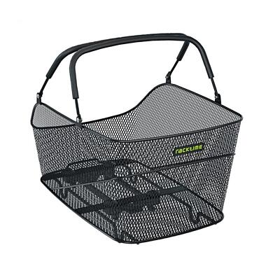 Racktime Fahrrad System Korb Baskit Trunk Mid 30x25x44cm Schwarz 24ltr Adapter