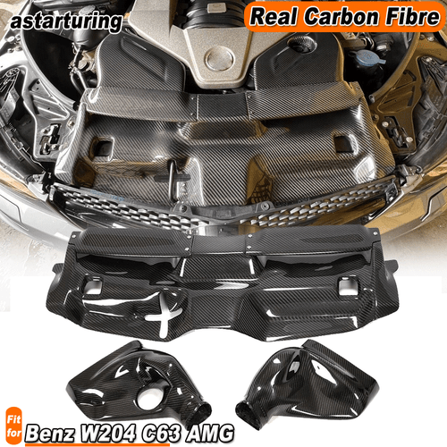 For Mercedes Benz W204 C63 AMG DRY Carbon Fiber Air Filter Intake System Cover  - Bild 1 von 12
