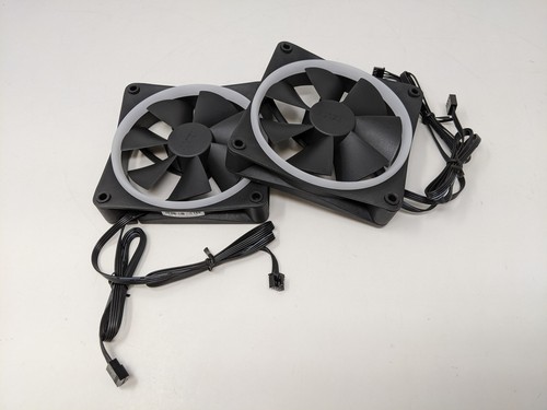 NZXT F140 RGB Fans - Two Pack - Controller Included - Black 8647 - Afbeelding 2 van 5
