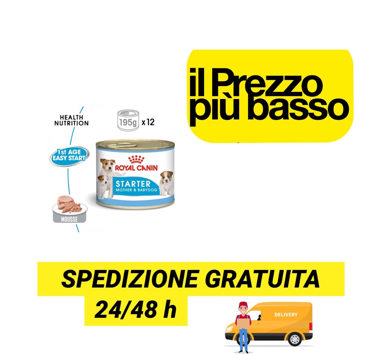 Royal Canin Starter Mother & Babydog Mousse per cuccioli e svezzamento tutte le 