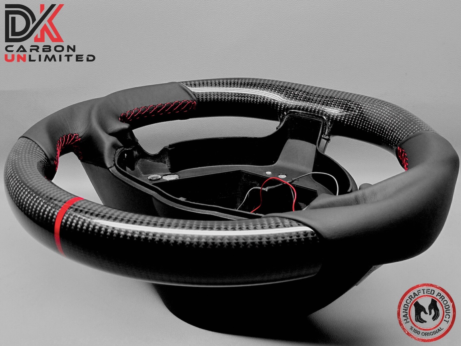 Mercedes SLR 722 McLaren Thick Flat Bottom Red Ring Napa Carbon Steering Wheel