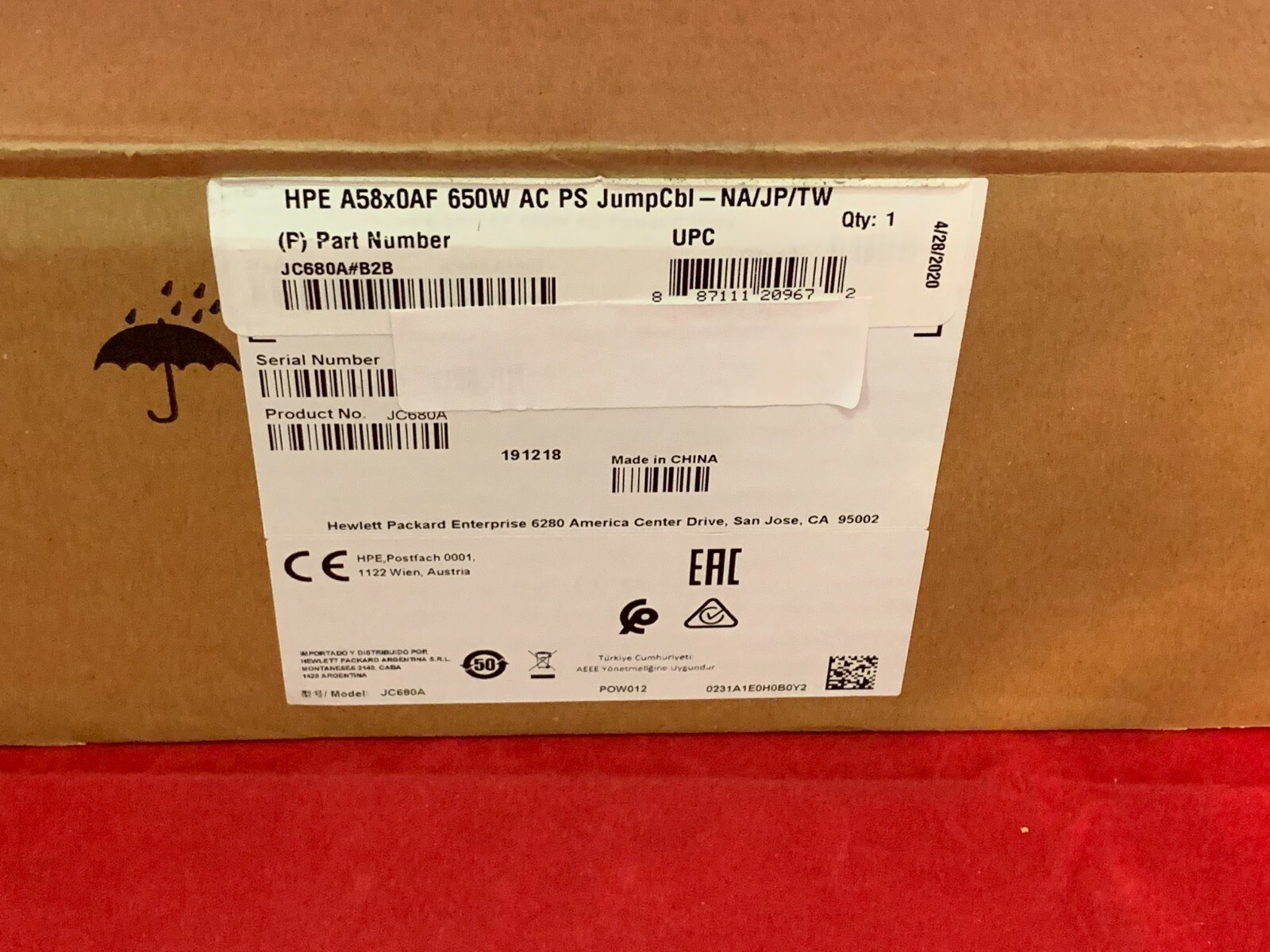 Alimentatore HPE Aruba JC680A 650W Ricondizionato - Garanzia 3 Anni, Prezzo B2B Con IVA Inclusa - Foto 3