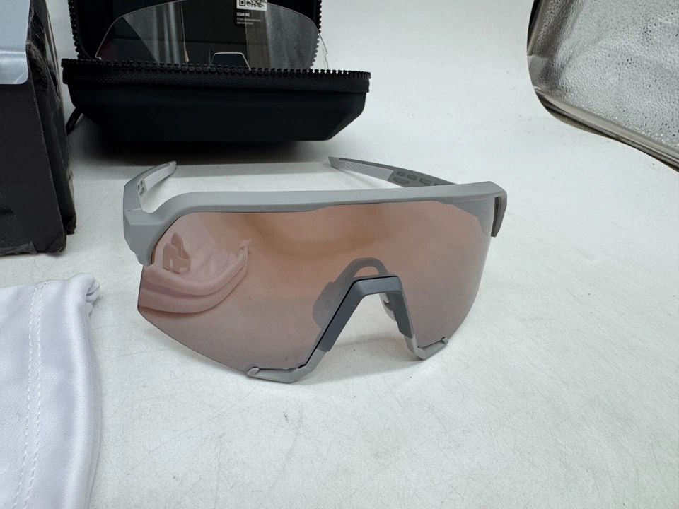 Gafas de sol 100 % S3 rendimiento deportivo ventiladas HD ciclismo béisbol bicicleta carreras gris Foto 3 de 4