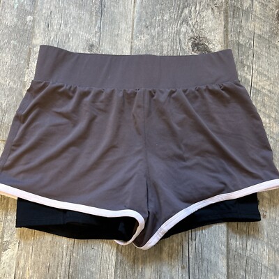 Fabletics Athletic Running Under Compression Shorts Nylon