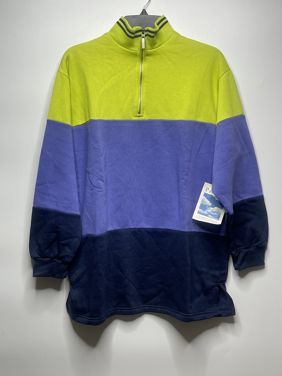Vintage Color Block Quarter Zip Sweater Tommy Hilfiger 90s Vintage