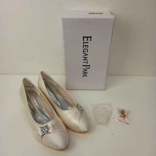 Elegant Park Bridal Shoes Size 8 Womens Ivory Short Heel BNIB WRDC eBay