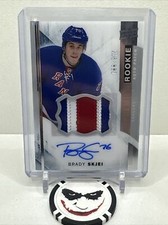 2015-16 Upper Deck Premier Brady Skjei Rookie Patch Autograph 🔥 # 068/375 🔥