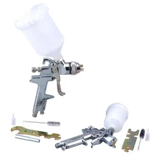 2 Pcs HVLP Gravity Feed Air Spray Gun Kit