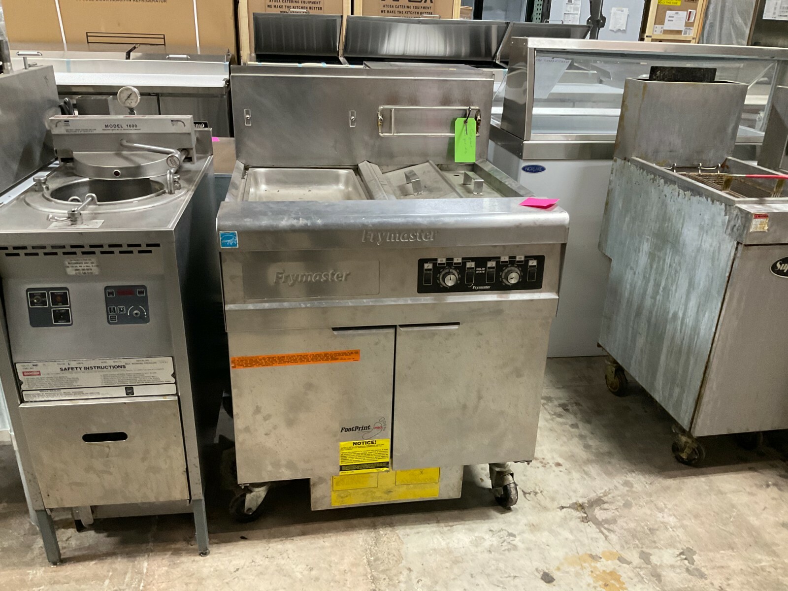 Used Frymaster Dual Pot Fryer Tank High material Deep Split