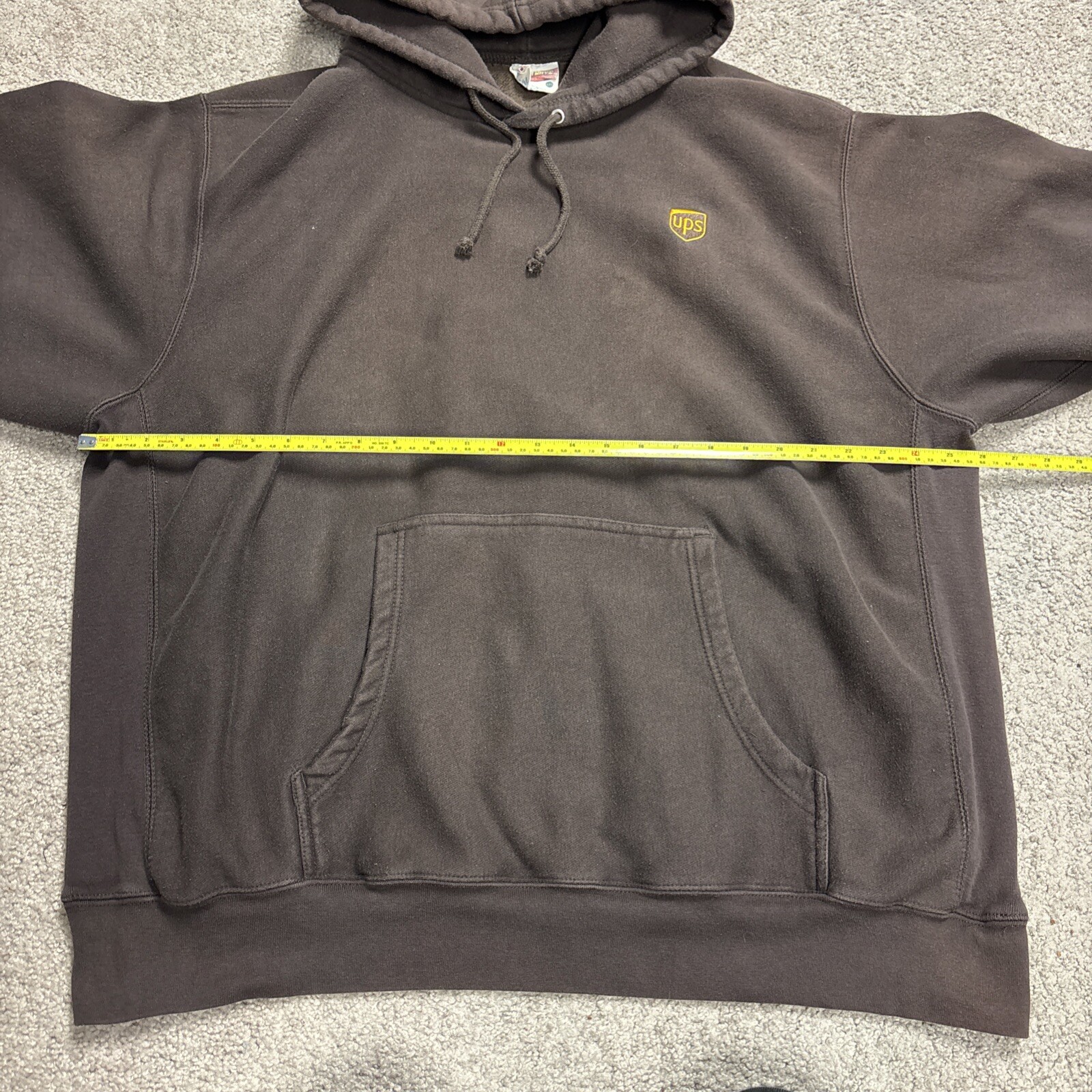 UPS Brown Pullover Drawstring Pro-Weave Hoodie Si… - image 6