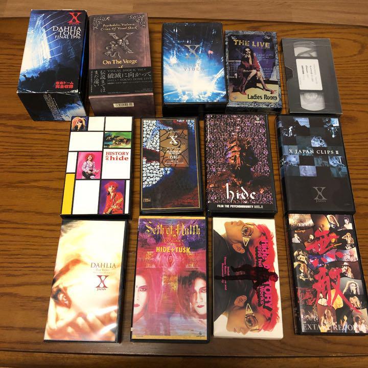 X JAPAN related + α VHS set THE LAST LIVE VIDEO Seth et Holth