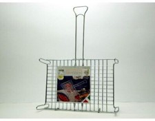 Graticola Griglia Barbecue cromata Per Arrosto carne alla brace 27X37 cm