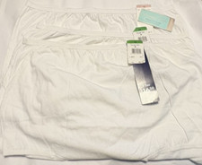 NWT Set of 3 Vanity Fair Perfectly Yours Classic Cotton Briefs 15818 White Sz 12