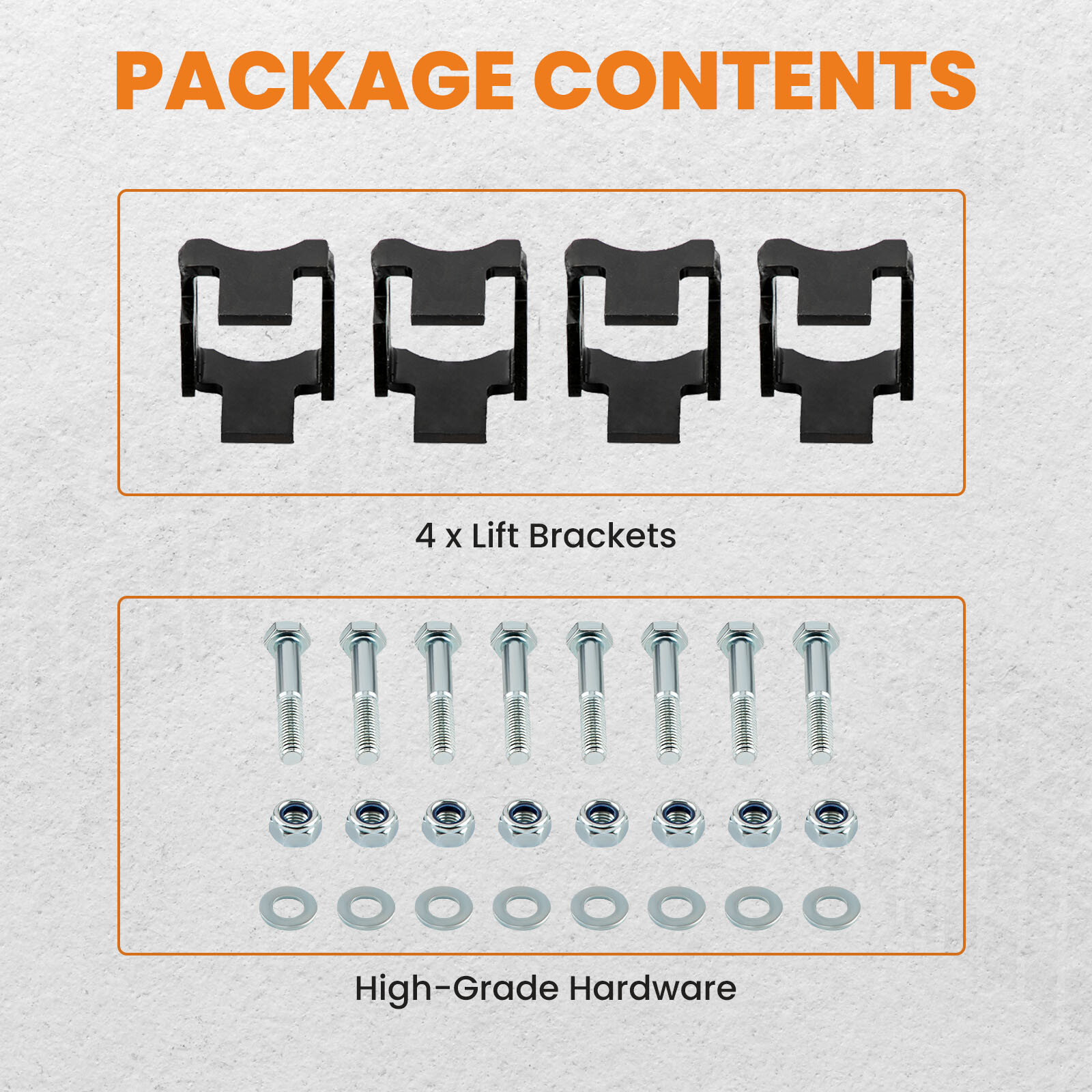 4 Pcs Bracket Lift Kit 2" for Can-Am Defender HD5 HD8 2016-2022 4x4