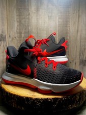 Nike LeBron Witness 5 V CO9380-005 Black/Crimson Red BBall Sneakers Sz M/12