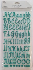 Teal Glitter Foam Alphabet Letters Numbers Scrapbook Stickers The Paper Studio