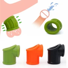 Penis-Stretcher Enhancer Ball-Scrotum-Ring-Delay-Ejaculation for Male Men BDSM