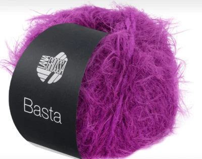 (kg/138€) NEU! BASTA Lana Grossa 50g Fb. 10 fuchsiapink federzarter Flausch