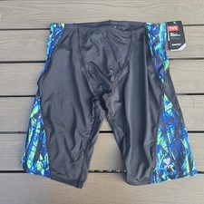 TYR Durafast Lite Sagano Green/black Men's Swim Jammer Grab Bag Size 32 New