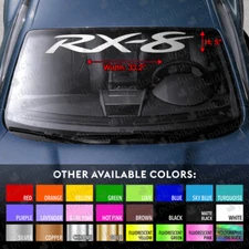 Premium Windshield Banner Vinyl Decal Sticker for Mazda RX-8 ROTARY DORITOS R3