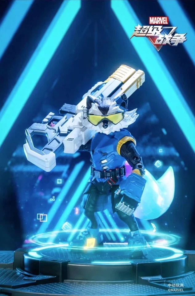 Figura de acción ZD Toy 1:10 Marvel Super War Collection Rocket Raccoon 7" regalo Foto 2 de 3