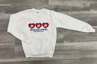 Vintage Northwest Airlines Crew Neck Sweatershirt Women's Size Medium