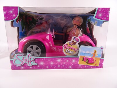 Steffi Love Ankleidepuppe mit Beach Car Auto Simba NRFB neuwertig OVP (10848)