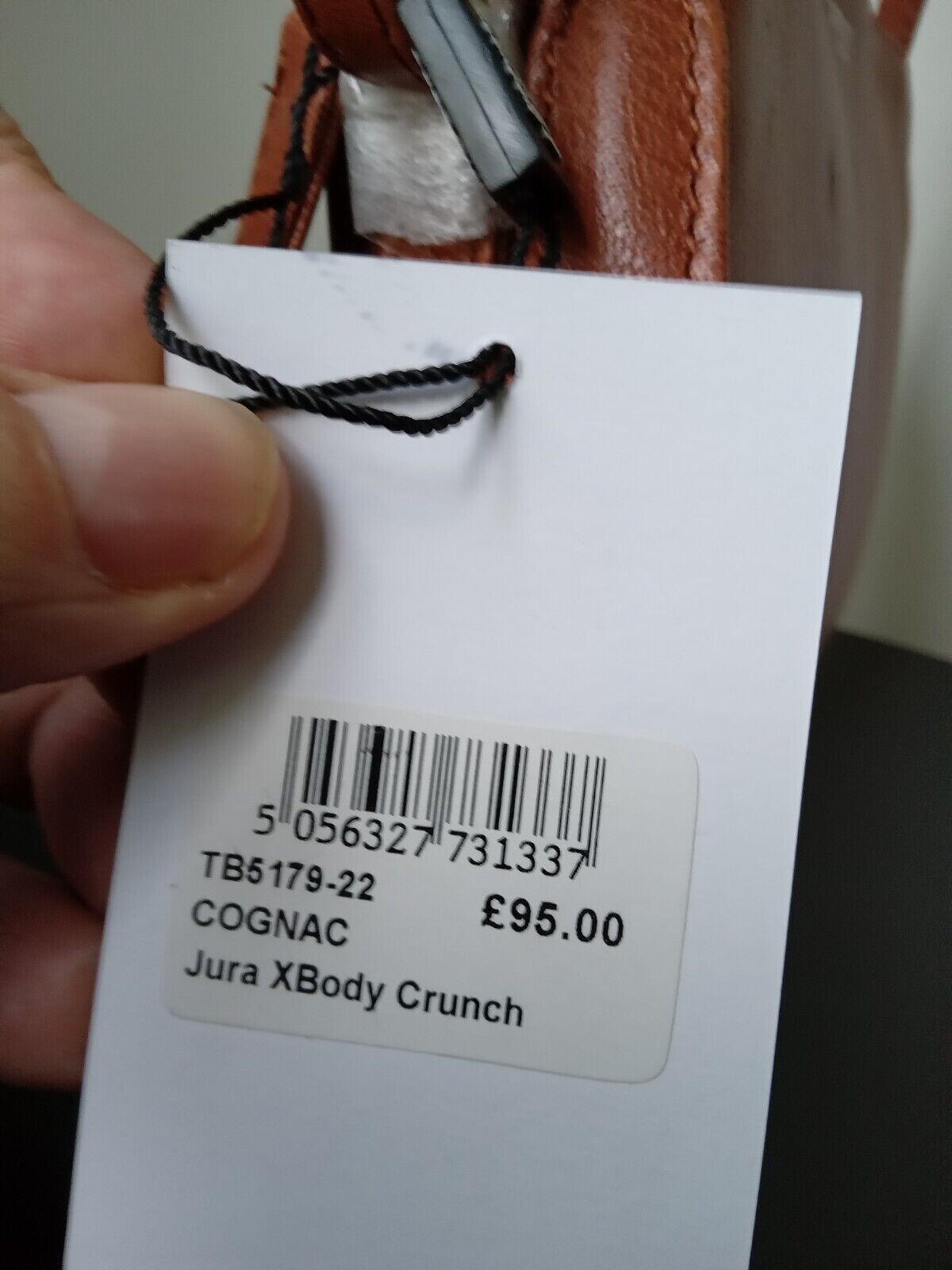 OSPREY LONDON JURA CROSSBODY BAG COGNAC CRUNCH LEATHER HANDBAG **RRP £