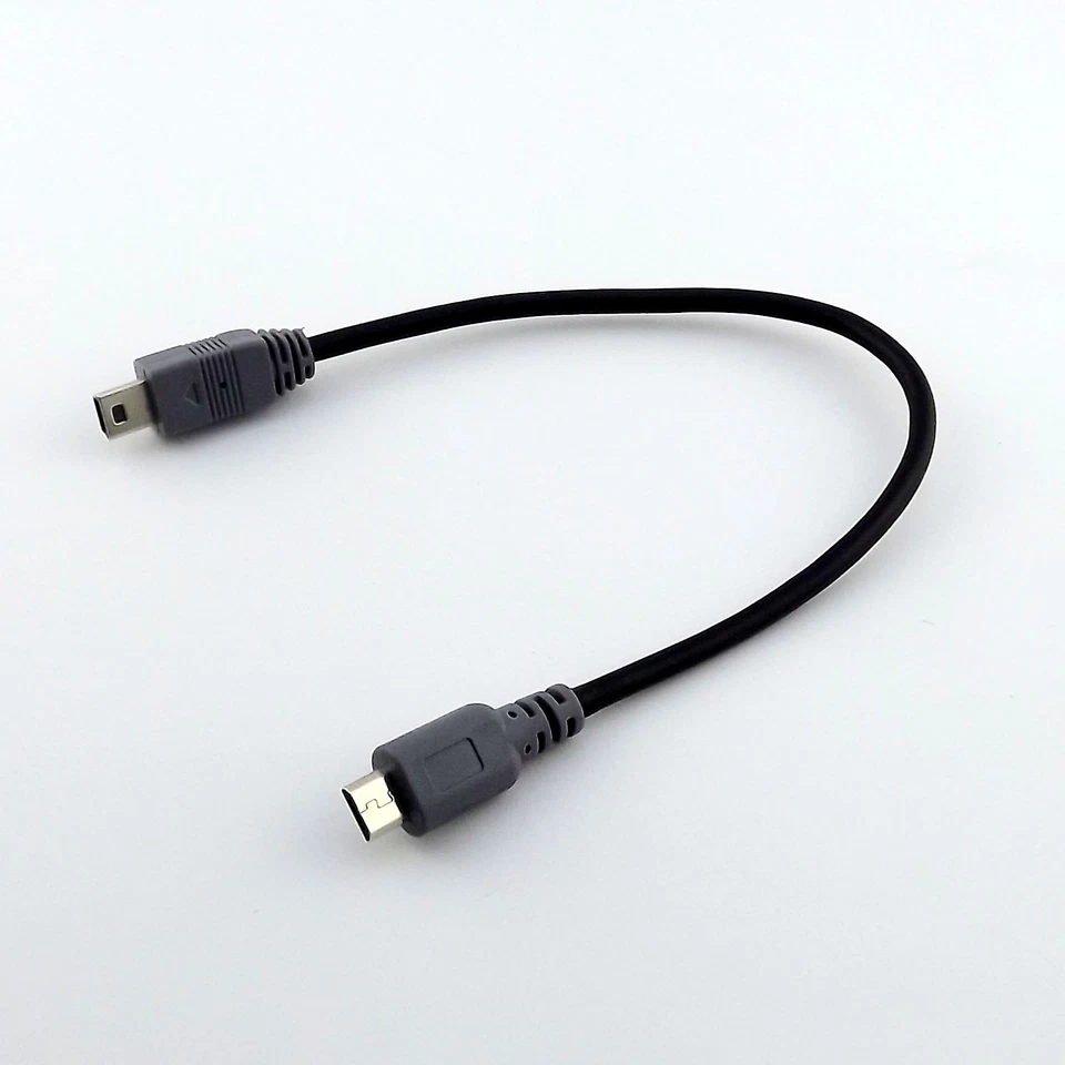 Mini USB B Male To Micro USB B Male 5 Pin OTG Converter Adapter Data Lead Cable - Image 2 of 4
