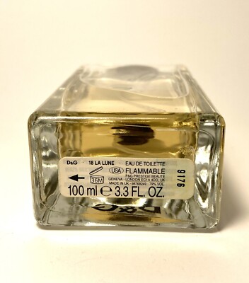 D&G 18 La Lune Eau Toilette 100ml. Rare & DISCONTINUED. Bottle. | eBay