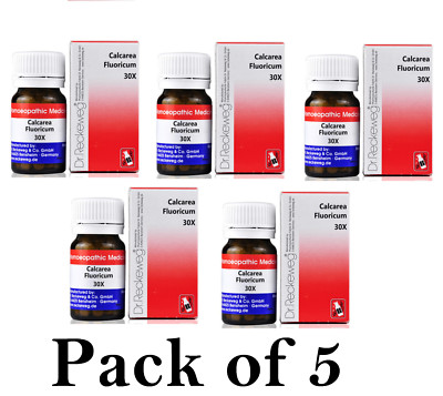 5X Dr Reckeweg Calcarea Fluoricum 30X Biochemic Tablets 20g Each