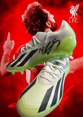 Mohamed Mo Salah signed Adidas X Crazyfast boots Liverpool UK