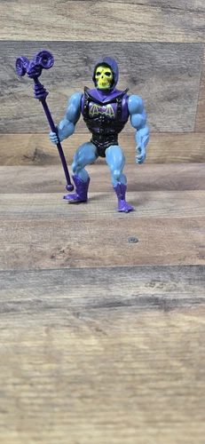 VTG Mattel 1983 Mexico MOTU He-Man Battle Armor Skeletor Figure w Staff