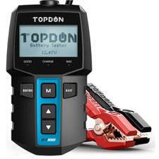 TOPDON Car Battery Tester BT200-A, 12V/24V Battery Analyzer 100-2000CCA with Bat