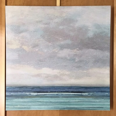 2018 IKEA Set of 3 22x22” Canvas OCEAN SKY Paul Duncan disc/htf 