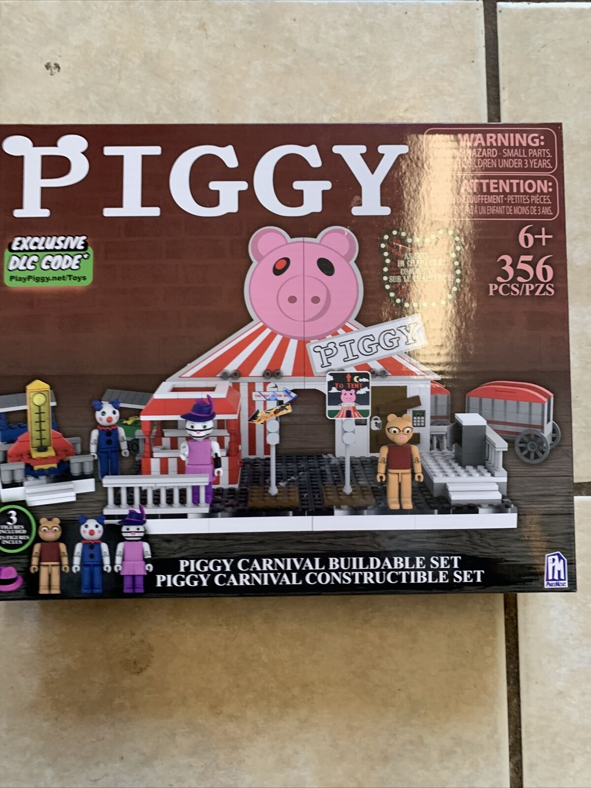 Piggy Roblox Carnival Buildable Building Set w/ Figures & DLC Code 356 Pcs  NIB