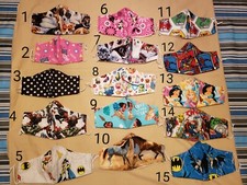Handmade face mask 100 Cotton 2Layer with filter pouch-Many design-Kids Adult