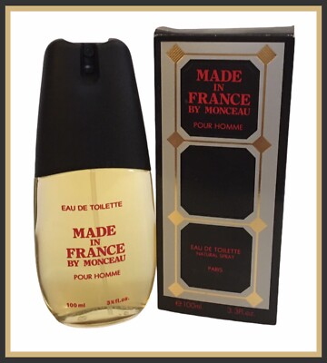 MONCEAU Eau De Toilette Natural Spray - 3.3 Oz - Made In France - NIB     (E408)
