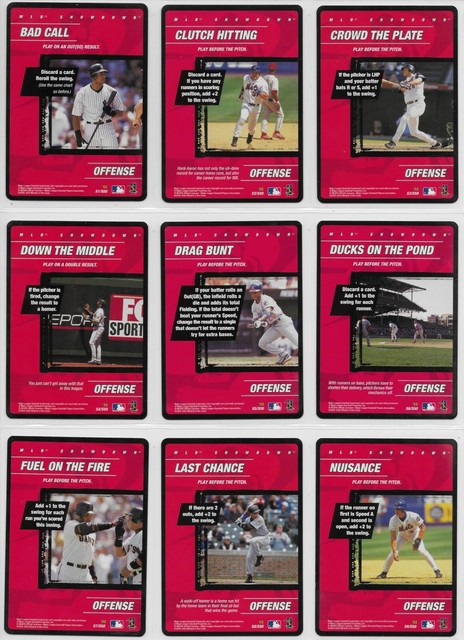 2002 MLB Showdown Best Set Strategy Singles - Pick Your Card NM-MT
